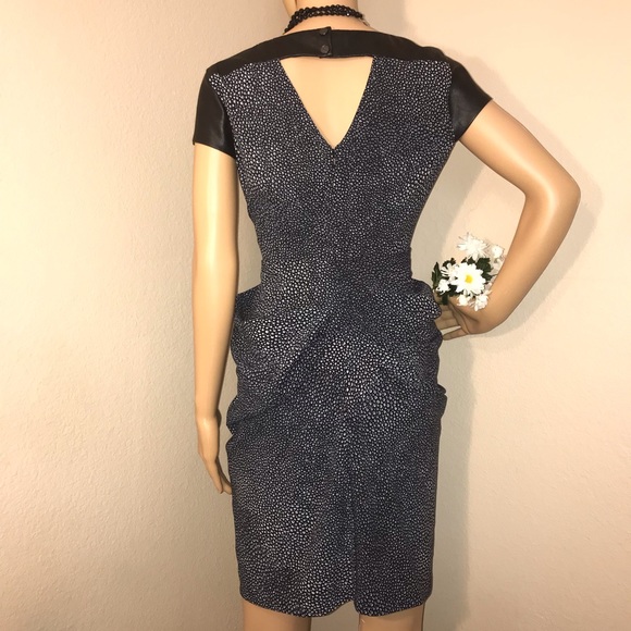 Guess Tulip Dress Stepping Stones Jet Black PU NWT - Picture 5 of 8